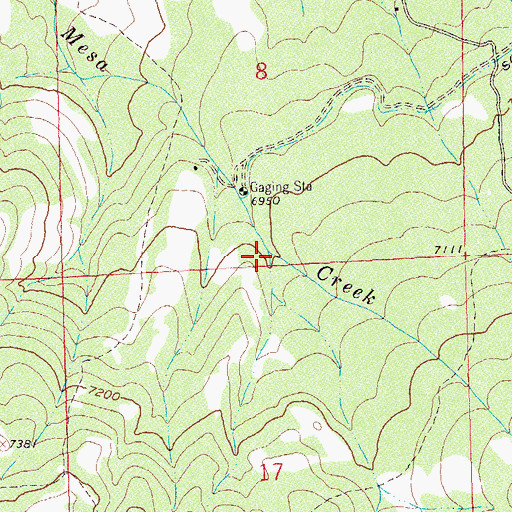 Topographic Map of Big Beaver Creek, CO