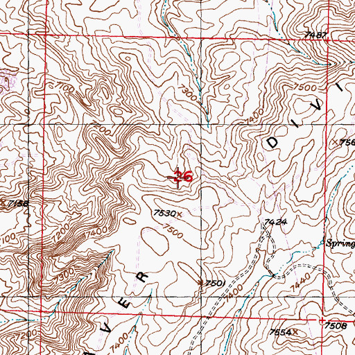 Topographic Map of Bengal Mars Number One Mine, WY