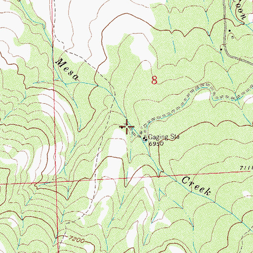 Topographic Map of Little Beaver Creek, CO
