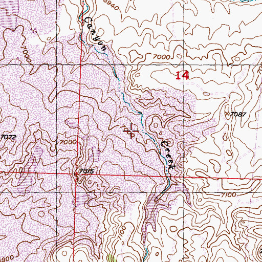 Topographic Map of Pit B-Two, WY