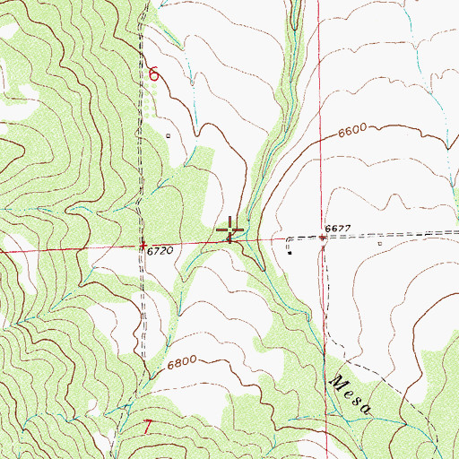 Topographic Map of Willow Creek, CO