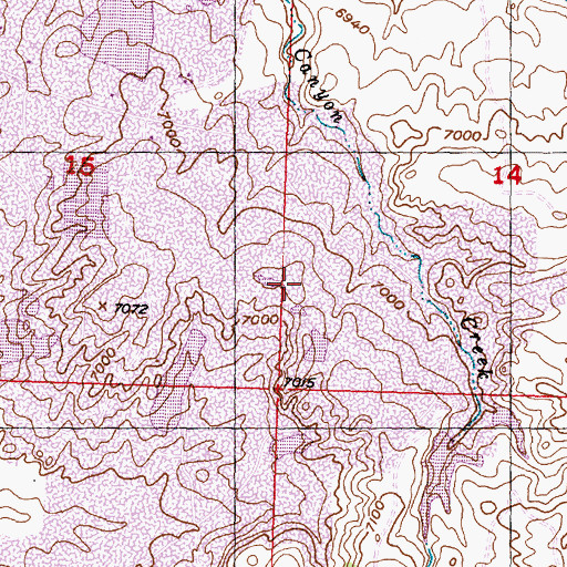 Topographic Map of B-Two Pit, WY