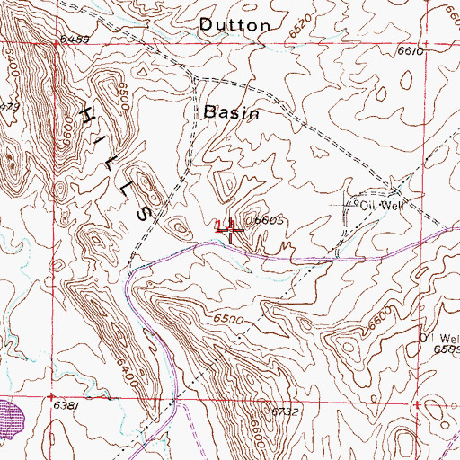 Topographic Map of Bobcat Group Mine, WY