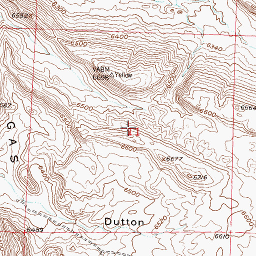 Topographic Map of Hayes Number Seven Mine, WY