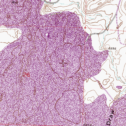 Topographic Map of John-C Mine, WY