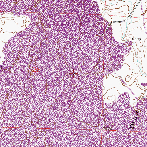 Topographic Map of John Jay Mine, WY