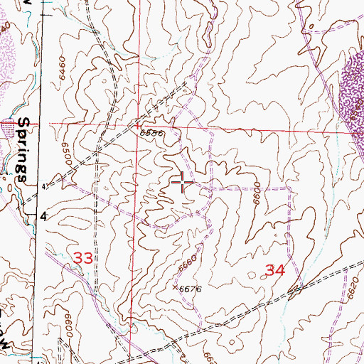 Topographic Map of Stan Number Three Mine, WY