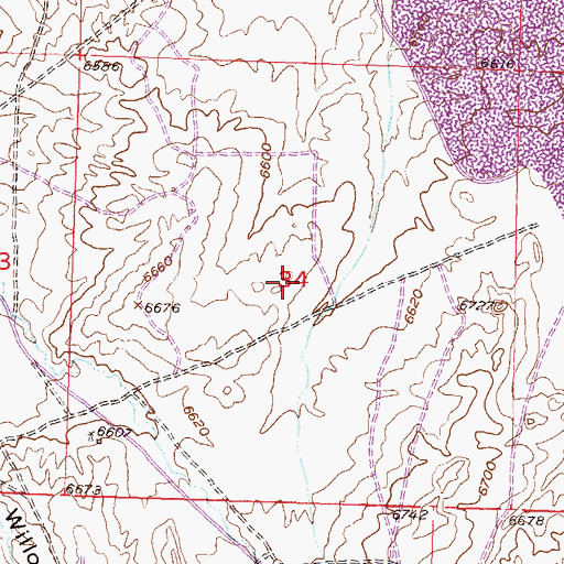 Topographic Map of Stan Number Seven Mine, WY