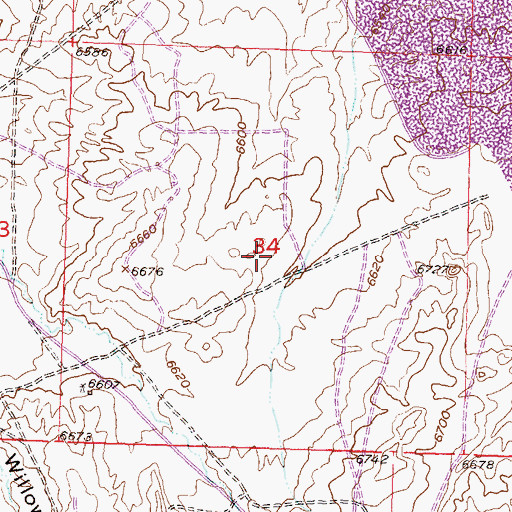 Topographic Map of Wind River Group Mine, WY