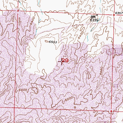 Topographic Map of Cal Number Fifteen Mine, WY