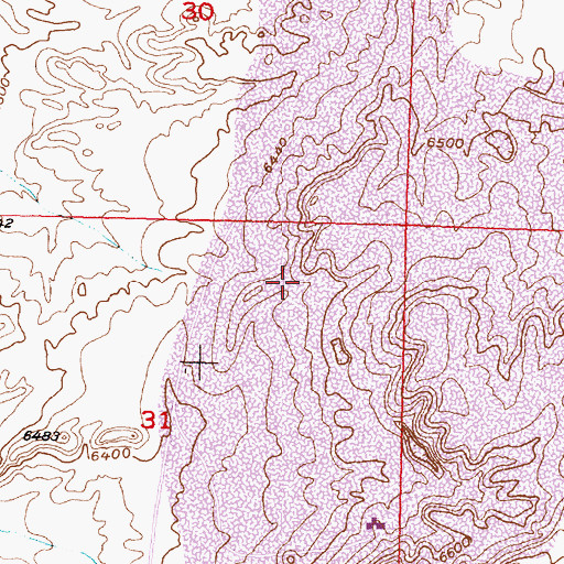 Topographic Map of Dick Number Eighteen Mine, WY