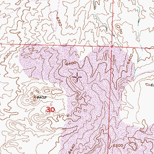Topographic Map of George Number Eleven Mine, WY