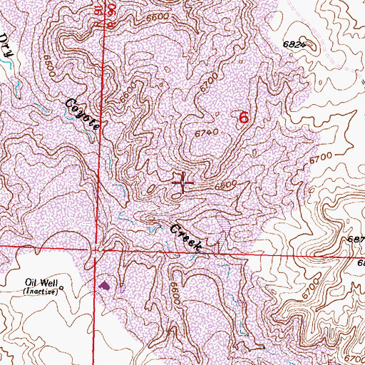 Topographic Map of Green River Mine of Western Nuclear, WY