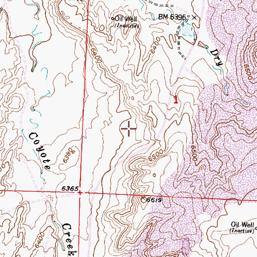 Topographic Map of Jack Number Two Mine, WY