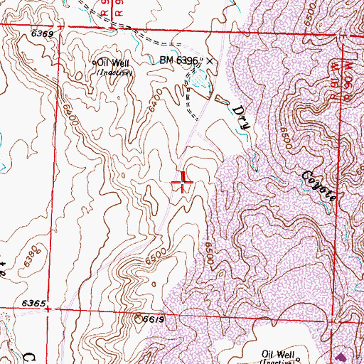 Topographic Map of Joy Number Eight Mine, WY