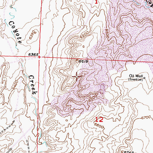 Topographic Map of Phil Number Eight Mine, WY