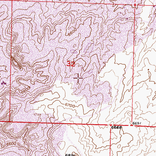 Topographic Map of Pit S-One Mine, WY