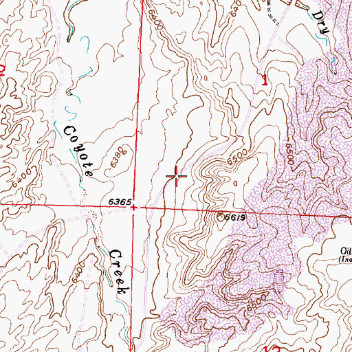 Topographic Map of Speck Numbers 1-3 Mine, WY