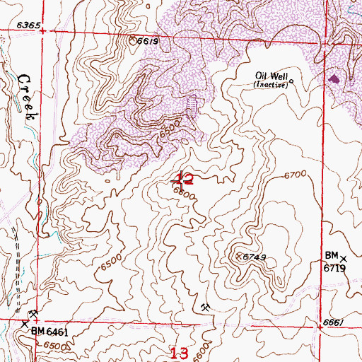 Topographic Map of Jiggs Number Four Claim, WY