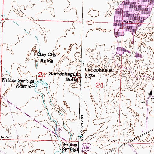 Topographic Map of P C Mine, WY