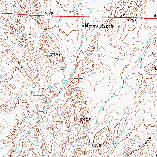 Topographic Map of Donna Lee Mine, WY
