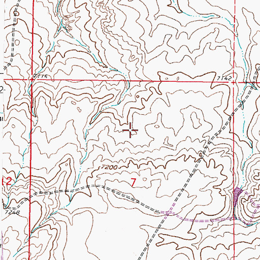 Topographic Map of AEC Anomaly Number Three Mine, WY