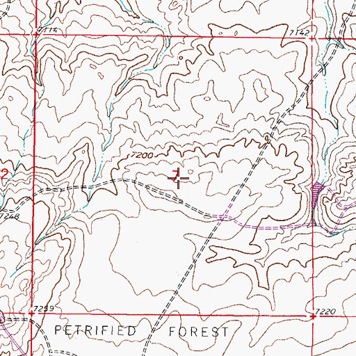 Topographic Map of Hurda Group Claims, WY