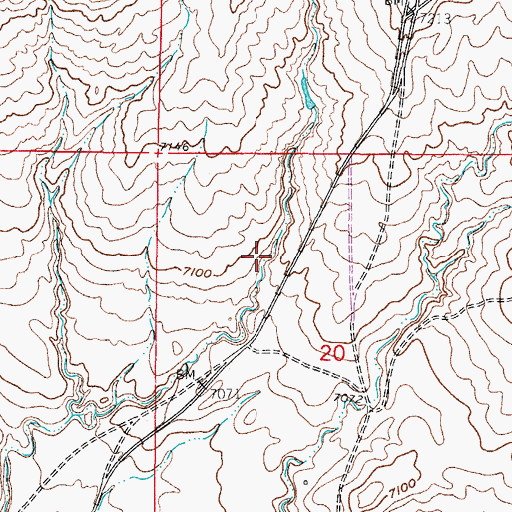 Topographic Map of Como Ridge Mine, WY