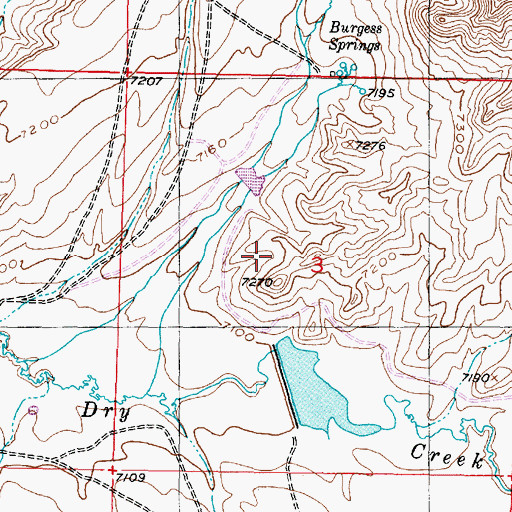 Topographic Map of AEC Airborne Anomaly Number Nine Mine, WY