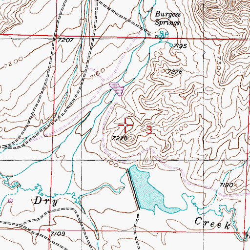 Topographic Map of Gafco Claim, WY