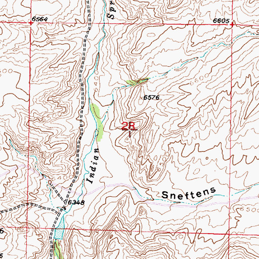 Topographic Map of Becky Lynn Claim, WY