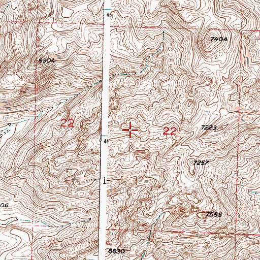 Topographic Map of Prospect Incline Mine, WY