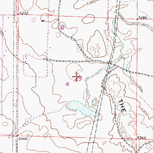 Topographic Map of Meyers Mine, WY