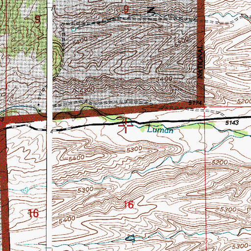 Topographic Map of May Number One Quarry, WY