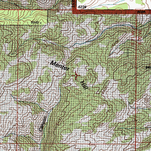 Topographic Map of May Deposit, WY