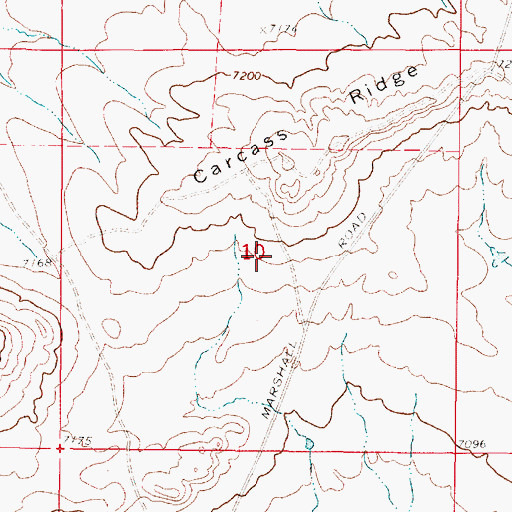 Topographic Map of Cowboy Claim Number One, WY