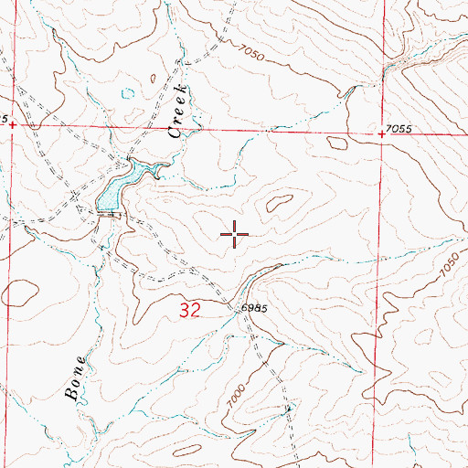 Topographic Map of Nipper Number Two Claim, WY