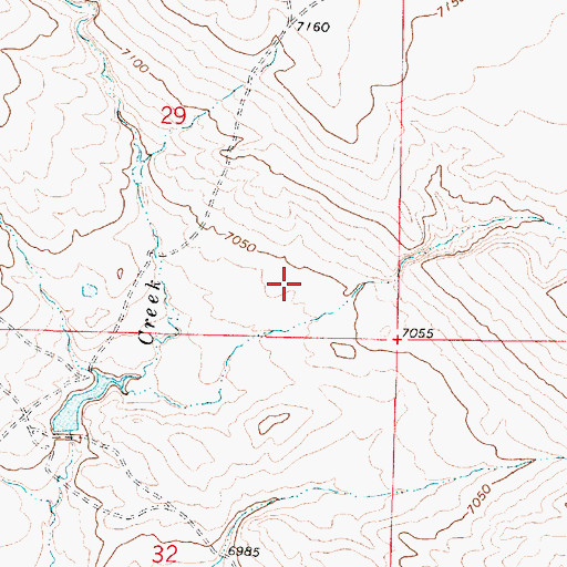 Topographic Map of Nipper Number Four Claim, WY