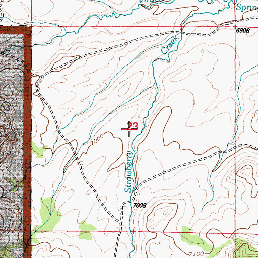 Topographic Map of Swede Boy Mine, WY