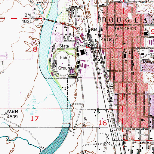 Topographic Map of Anderson Pit, WY