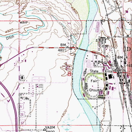 Topographic Map of Lisco Pit, WY
