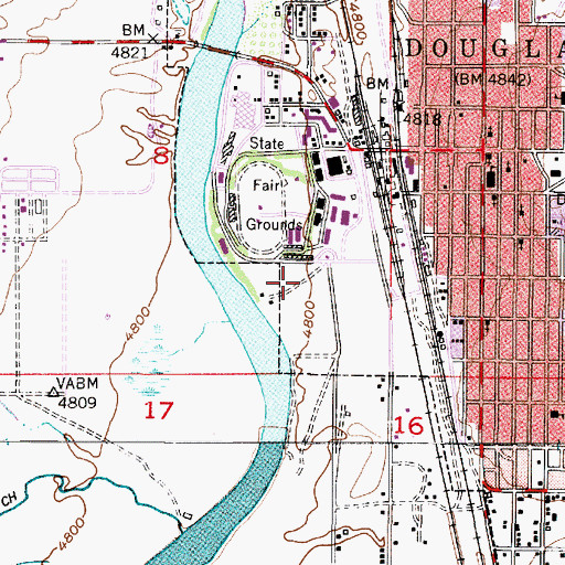 Topographic Map of Wintermote Pit, WY
