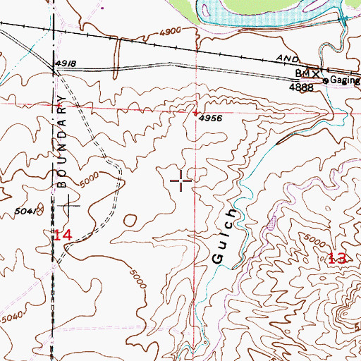 Topographic Map of Inez Mine, WY