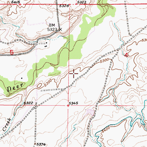 Topographic Map of Pittman Pit, WY