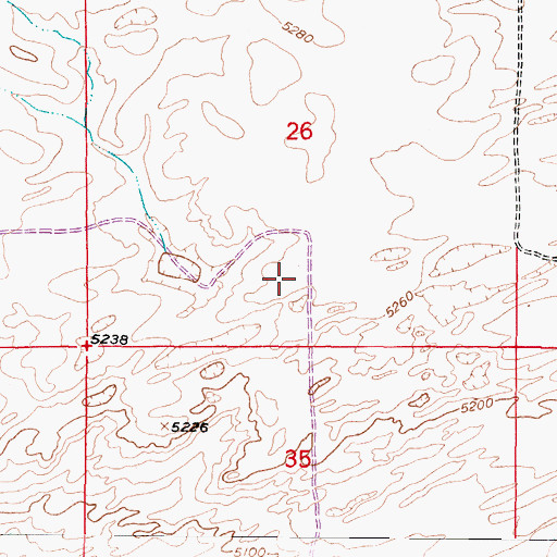 Topographic Map of Irvine Pit, WY