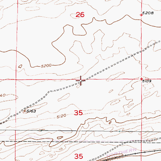 Topographic Map of Valentine Pit, WY