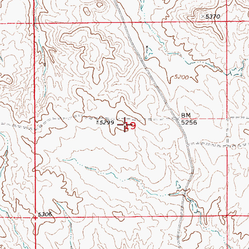 Topographic Map of William Morcy Mine, WY