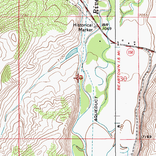 Topographic Map of Jamison Claim, WY