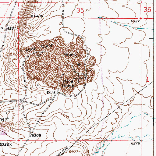 Topographic Map of North Forty Pit, WY