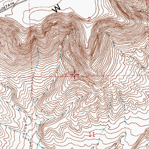 Topographic Map of Green River Basin-Laramie Research Mine, WY